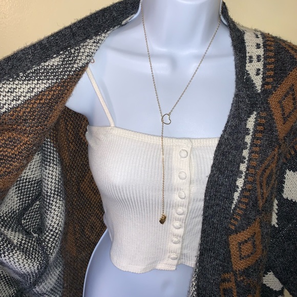 Pattern sweater cardigan - Picture 4 of 7